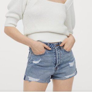 H&M Distressed Denim Shorts